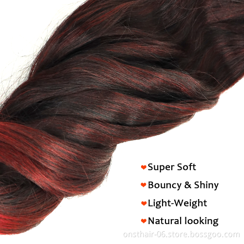 Spiral Curls Synthetic YaKi Hair Bundles Loose Wave Braiding Hair Crochet Braids Blonde Freetress Wavy HairExtension